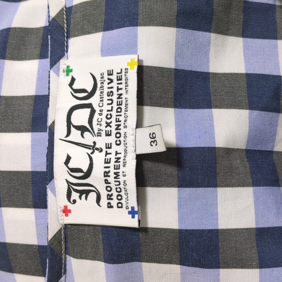 Vintage JC de Castelbajac Sleeveless Checkered Blouse - Picture 13 of 14